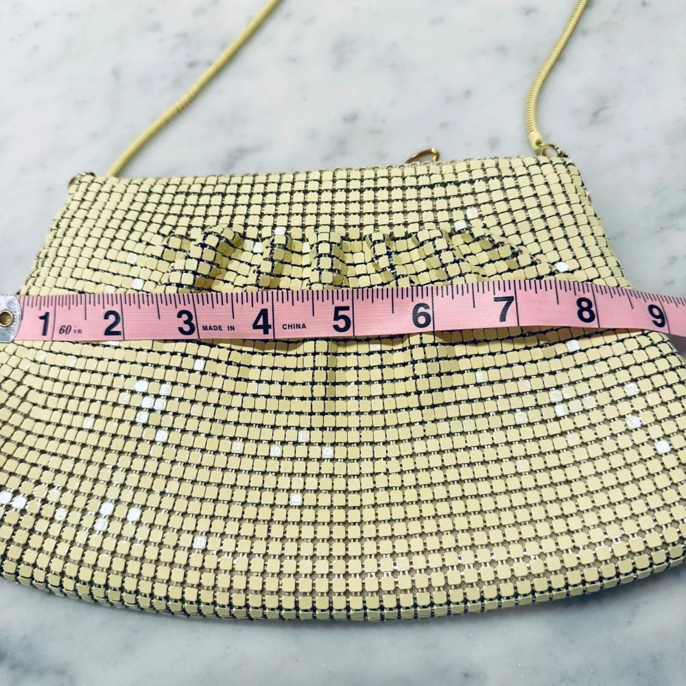 Vintage Mesh Evening Bag Clutch Purse Metal Chainmail Party‎ Handbag